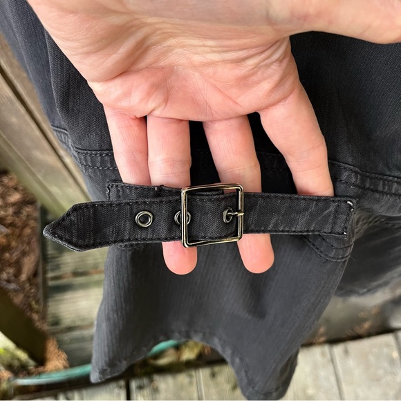 Dusol-ciel Charcoal Gray Zip Ruffle Edge Vest Sz 11/M - Picture 7 of 13